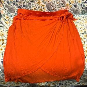 Ava & Vic Orange Wrap Skirt